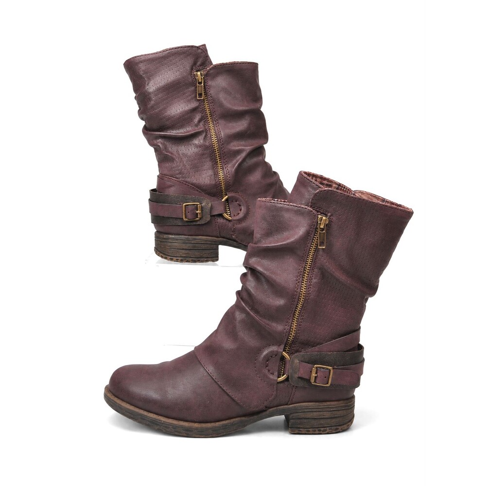 Jellypop Keto Boots Womens 7.5 Dark Brown Mid-Calf